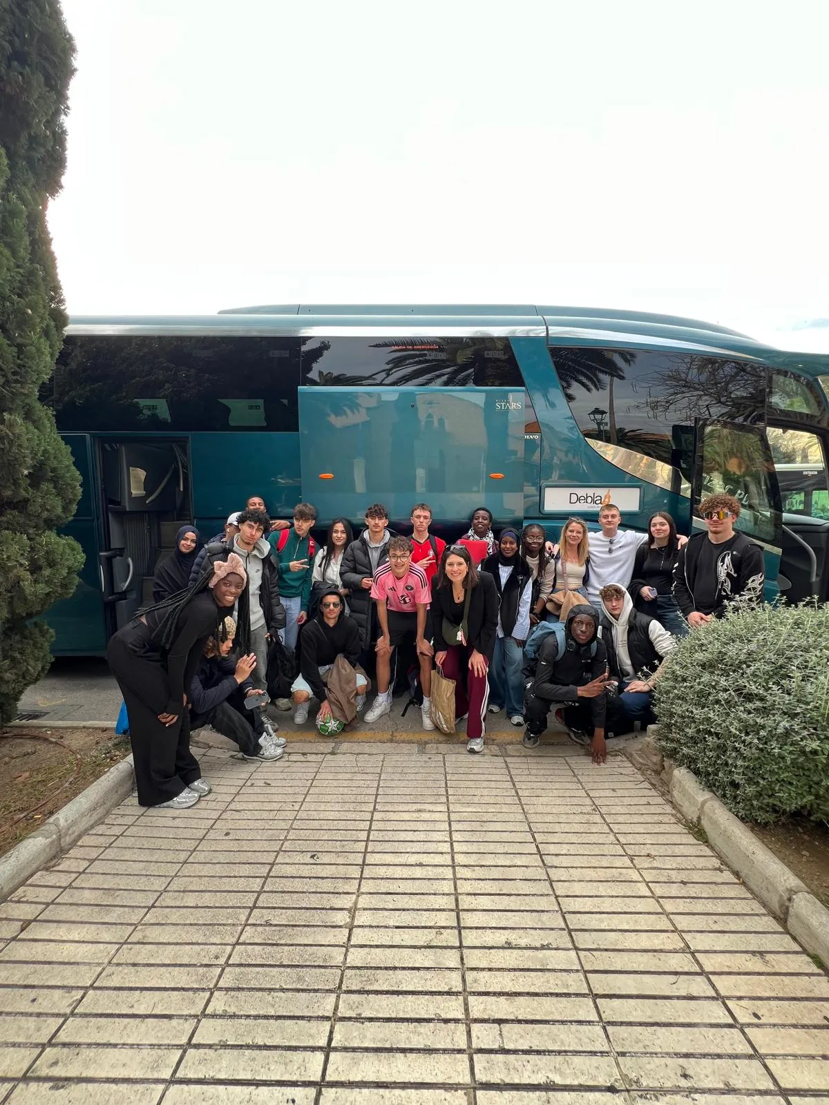 Arrivée d'un groupe scolaire BRILLA à Málaga